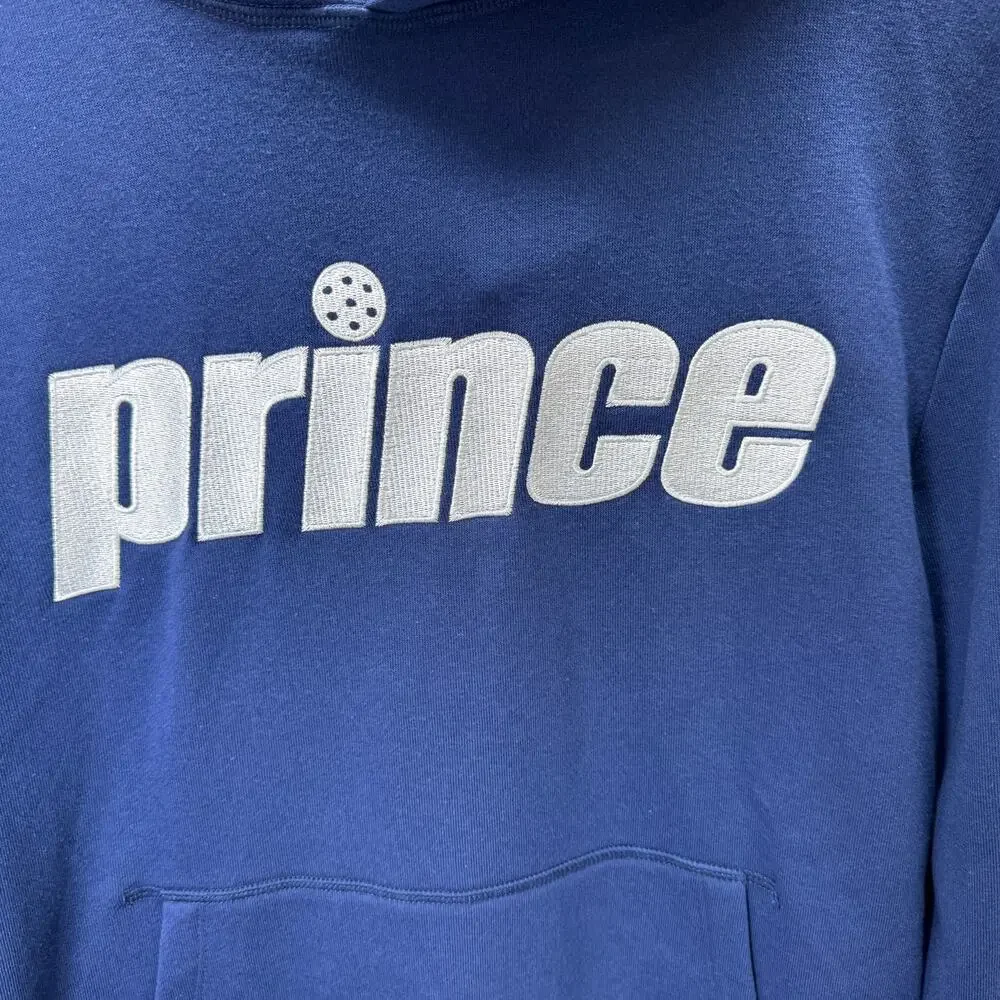 Mens Navy Prince‎ Pickleball Hoodie Sweatshirt Pullover Size Small